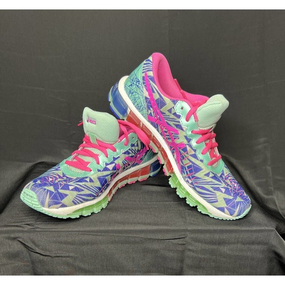 Asics Shoes - Asics Aharf Pink, Purple & Seafoam Green Sneaker C568N- Size 7